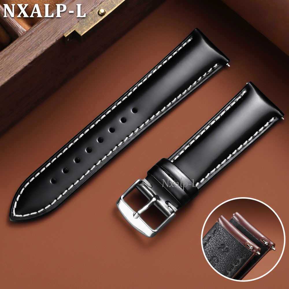 Omega Watch Speedmaster - Oiled Leather Strap for Omega for