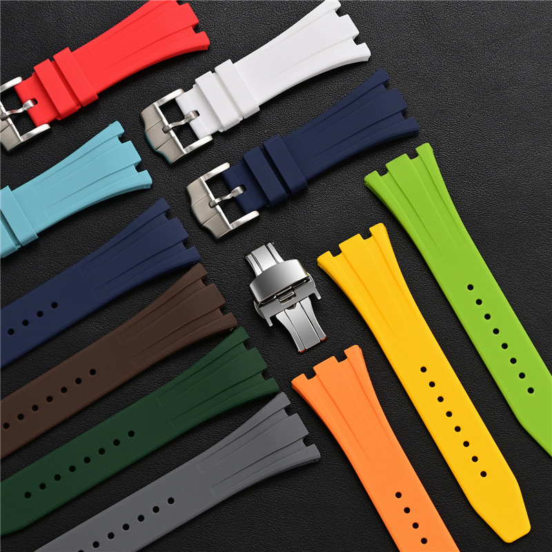 Audemars Piguet Watch Royal Oak - Rubber Silicone Strap 26mm for AP