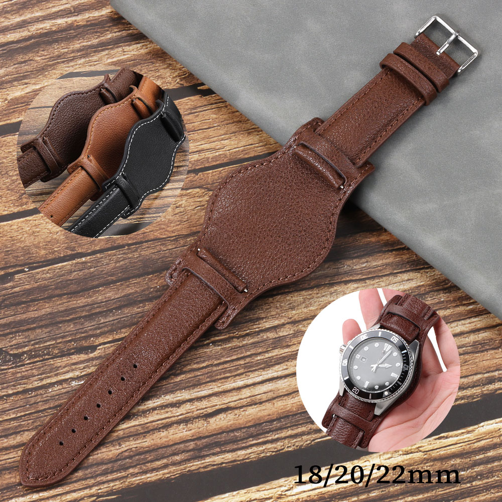 Omega Watch Speedmaster - Genuine Leather Watch Band for Omega