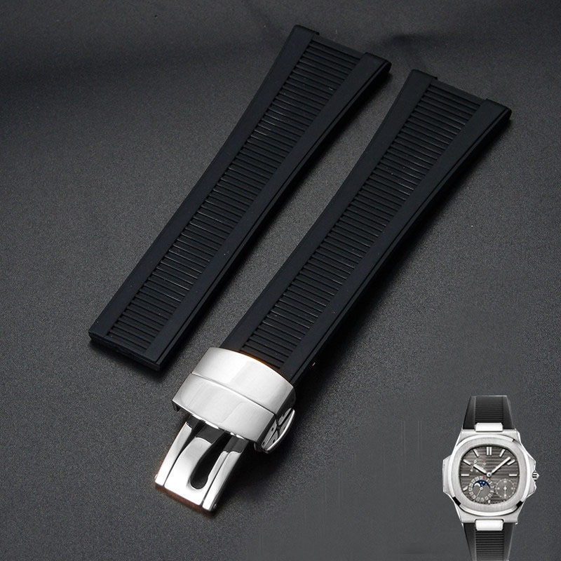 Patek Philippe Watch Nautilus - Silicone Watch Strap For Patek Philippe