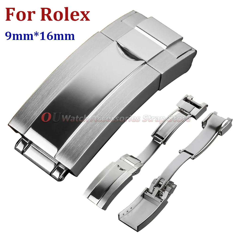 Rolex Watch Daytona - 9mmx16mm Stainless Steel Deployment Clasp for