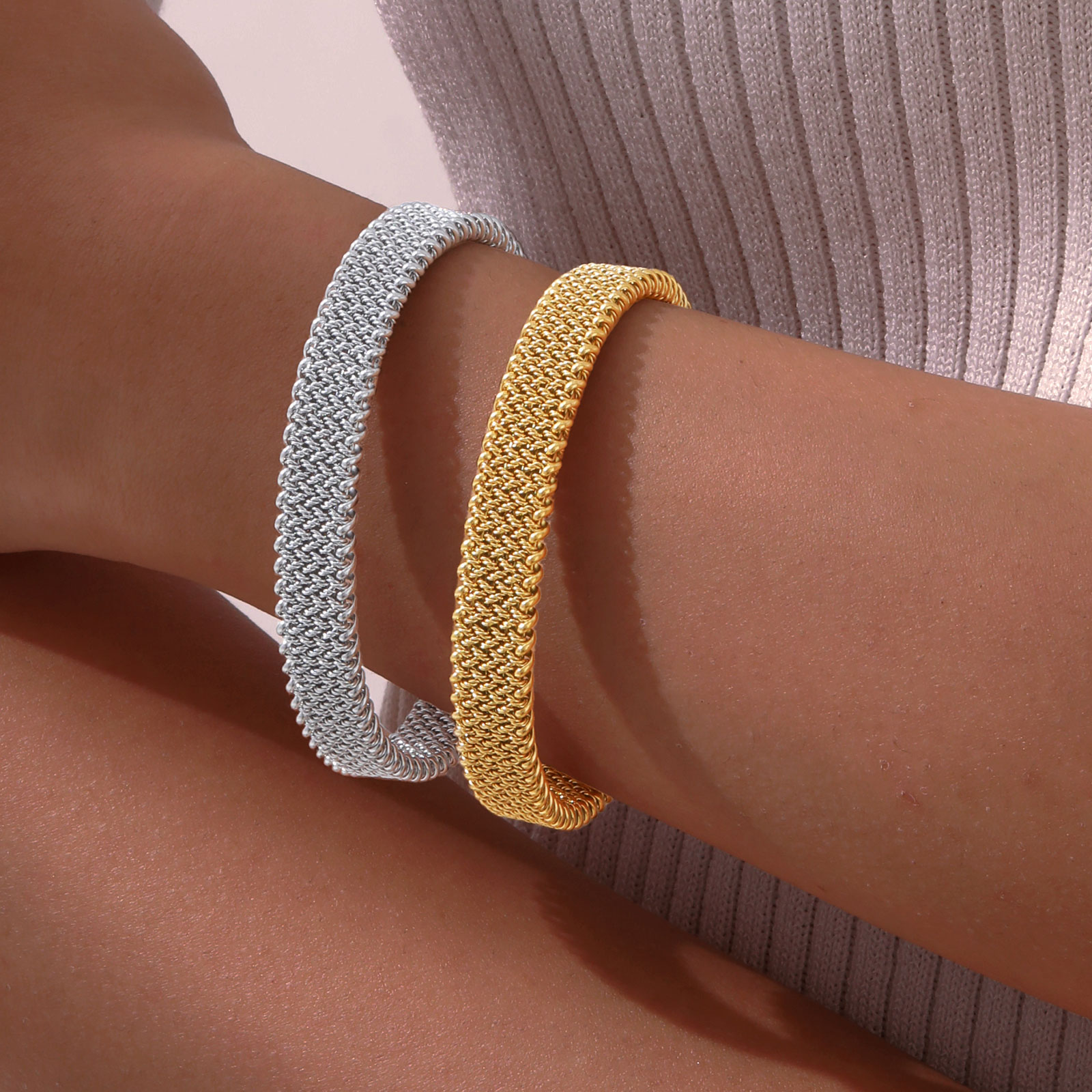 10mm Braided Stretch Strap Ope - Mesh Strap Metal ulasan dan harga