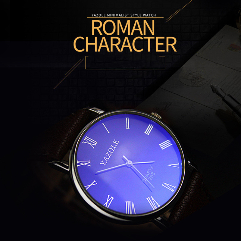 YAZOLE Minimalist Quartz Watch - Leather Watch Band Men ulasan dan harga