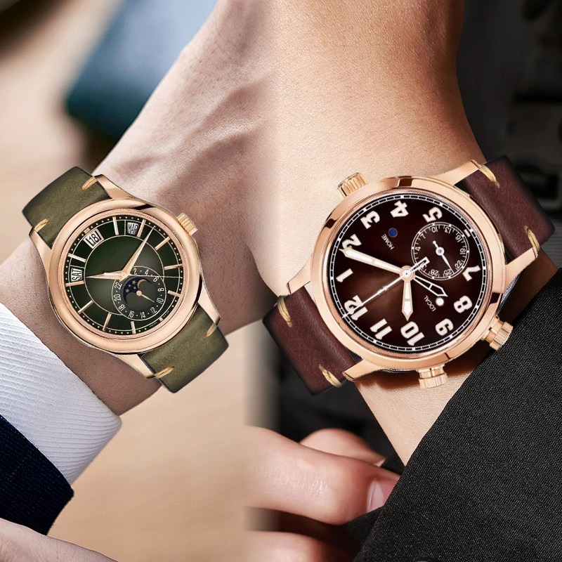 Genuine leather watch strap fo - Patek Philippe Watch Calatrava ulasan dan harga