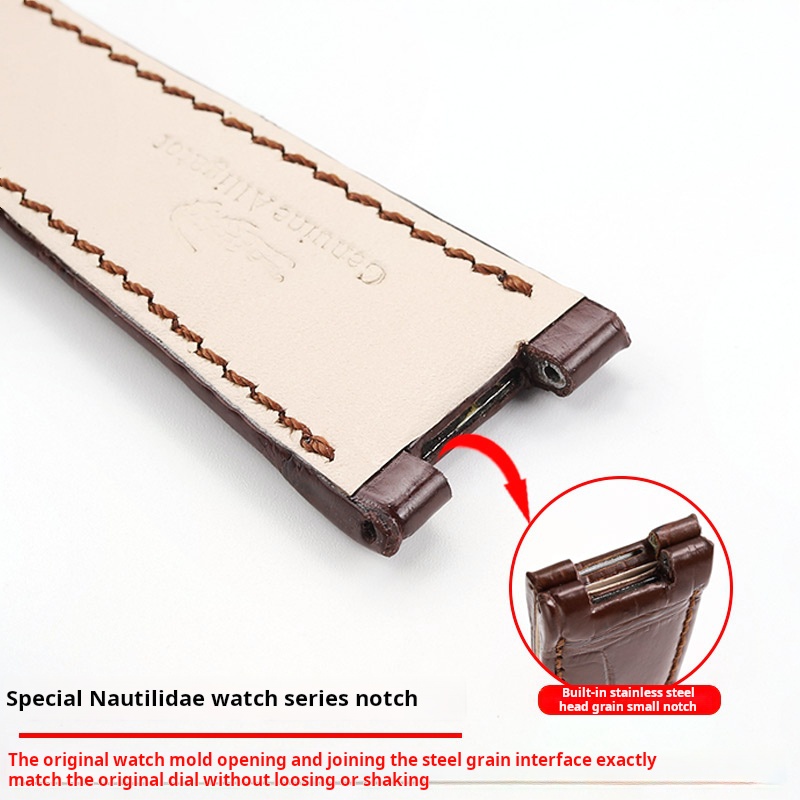 Crocodile Watchband Metal Head - Patek Philippe Watch Nautilus ulasan dan harga