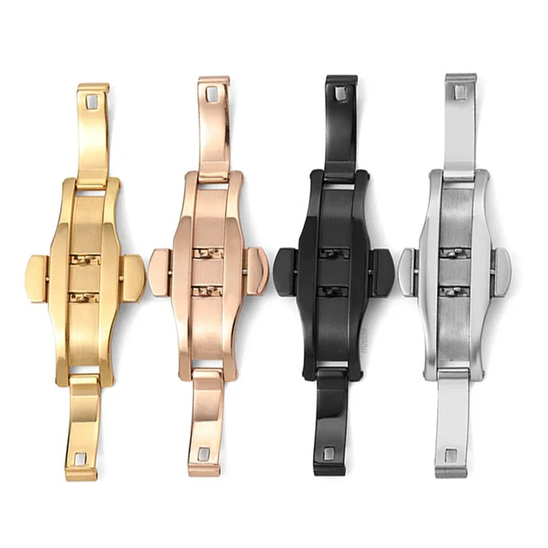Polished Stainless Steel Buckl - Butterfly Clasp Deployant ulasan dan harga