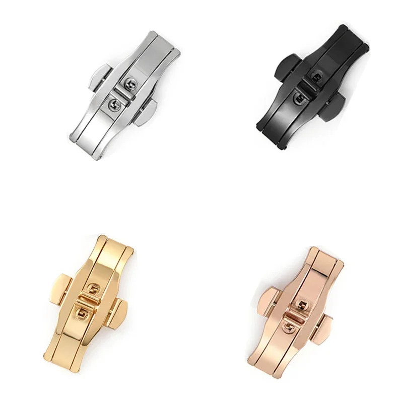 Polished Stainless Steel Buckl - Butterfly Clasp Deployant ulasan dan harga