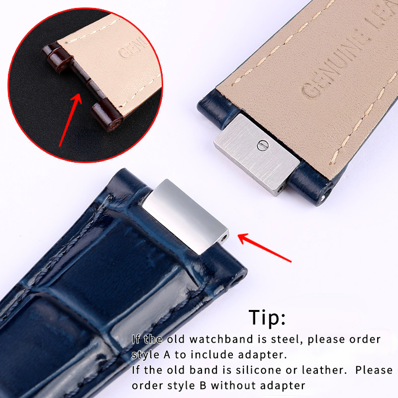 25X13mm notch Genuine Leather  - Patek Philippe Watch Nautilus ulasan dan harga