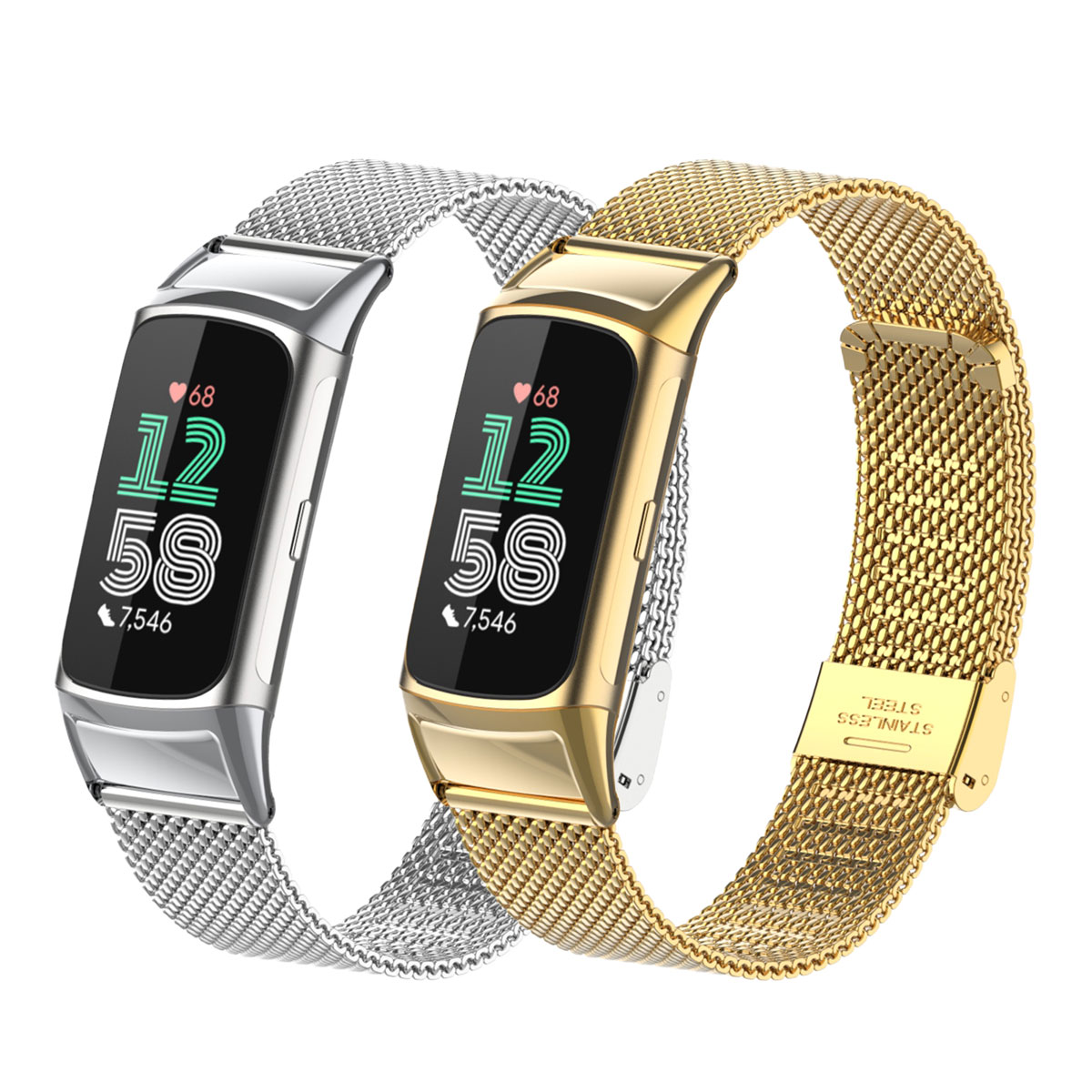Suitable for Fitbit Charge 5/6 - Mesh Strap Metal ulasan dan harga