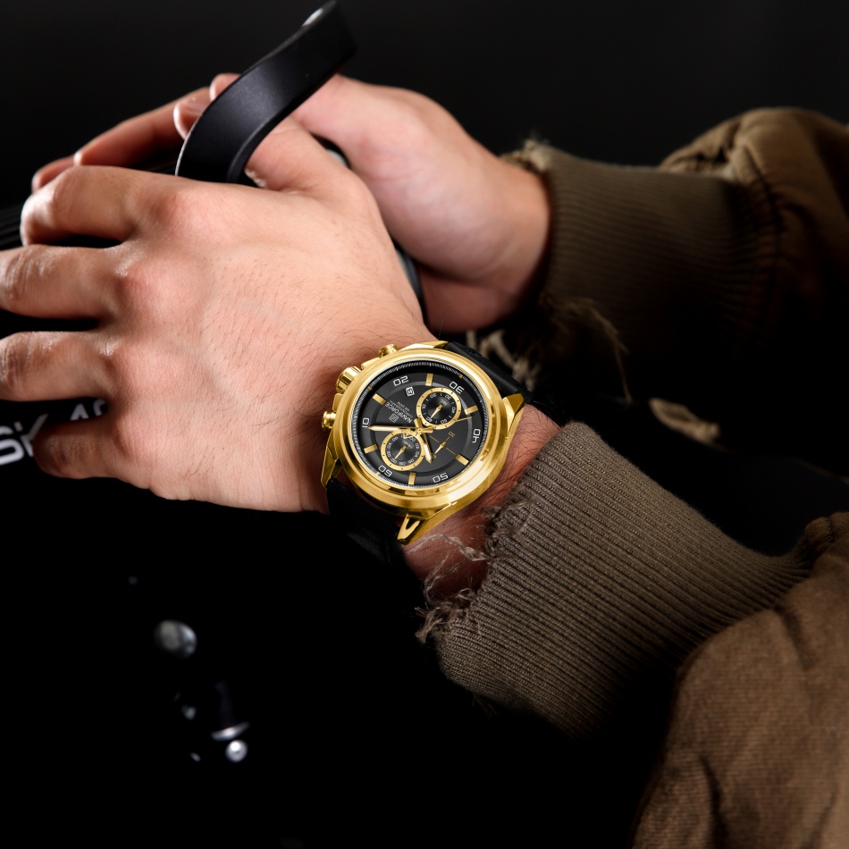 NAVIFORCE  Hands Wristwatches  - Leather Watch Band Men ulasan dan harga