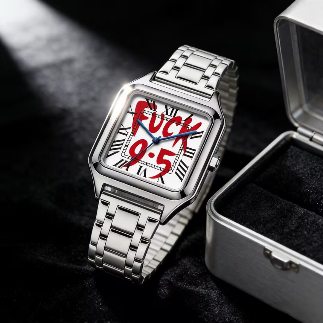 FUCK9.5 Stainless Steel Alloy  - Cartier Watch Santos ulasan dan harga