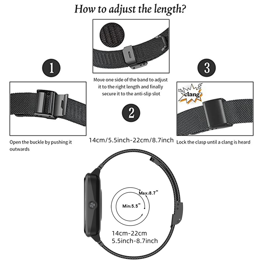 Metal Bands for Fitbit Versa 4 - Mesh Strap Metal ulasan dan harga