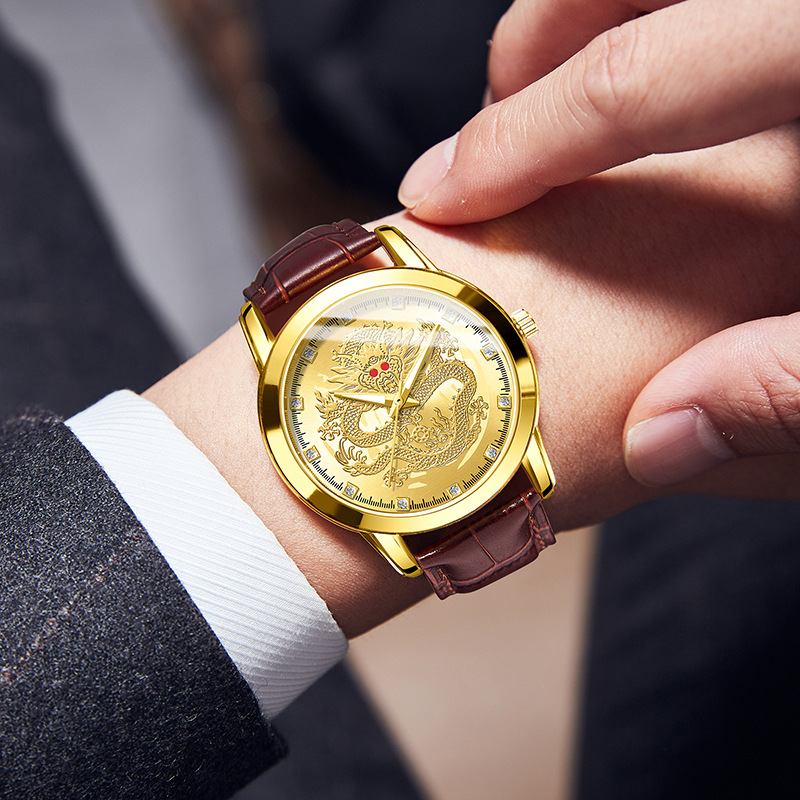 Men Quartz Watch Leather Strap - Leather Watch Band Men ulasan dan harga