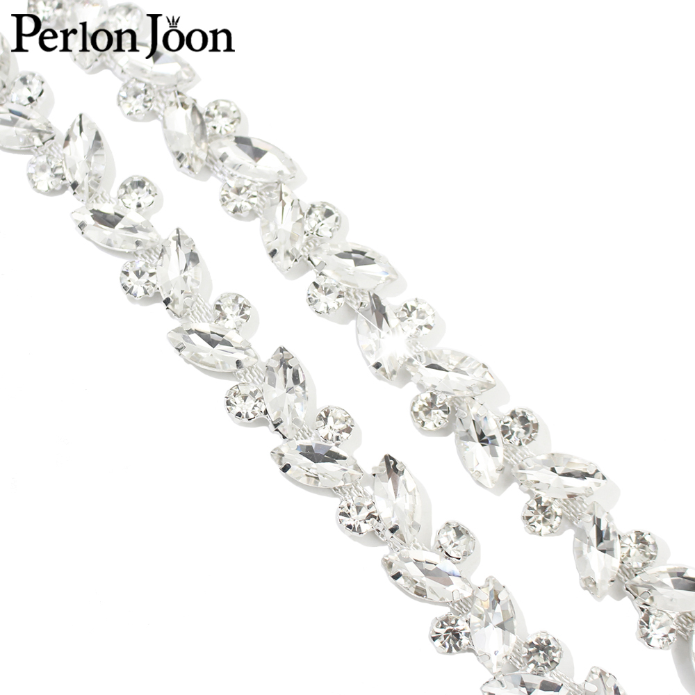 Leaf Round Crystal Rhinestone  - Perlon Strap Woven ulasan dan harga