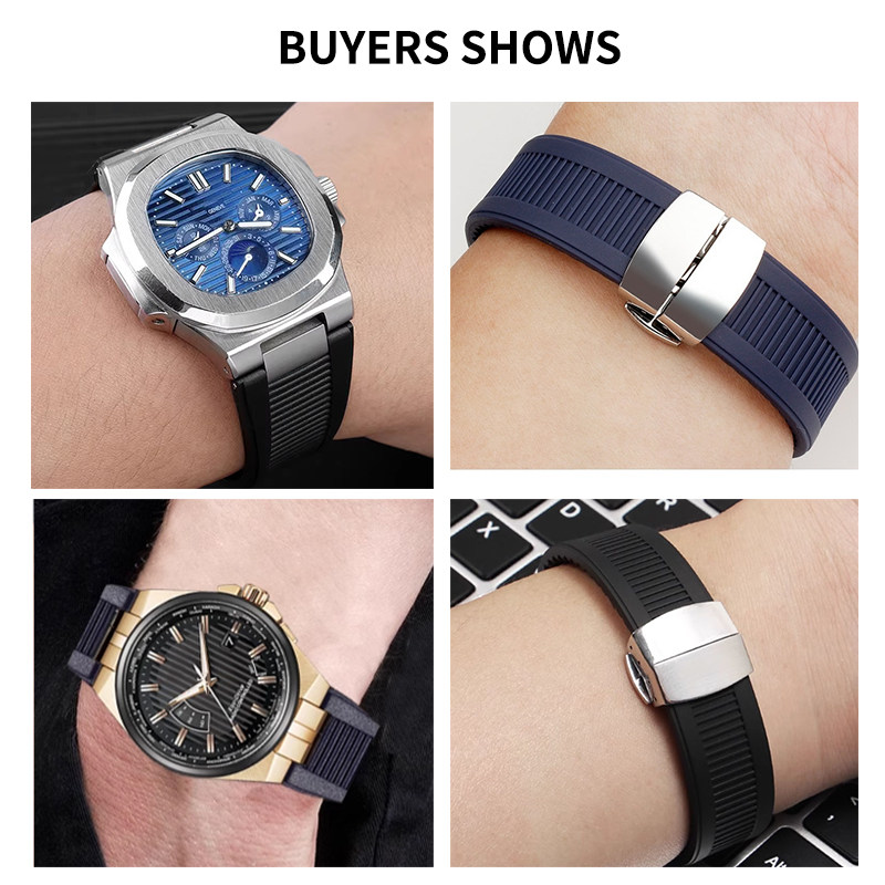 Silicone Watch Strap For Patek - Patek Philippe Watch Nautilus ulasan dan harga