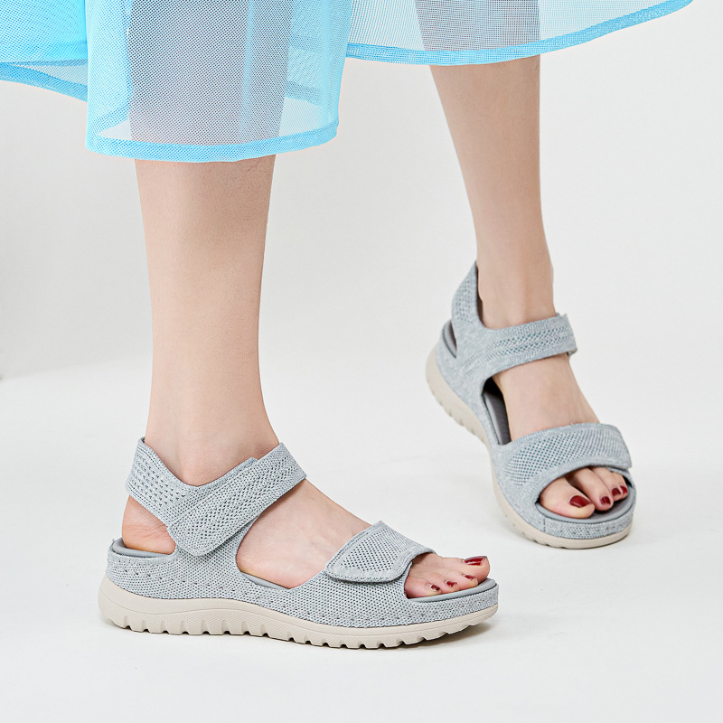 Ladies Knit Mesh Platform Spor - Sport Loop Velcro ulasan dan harga