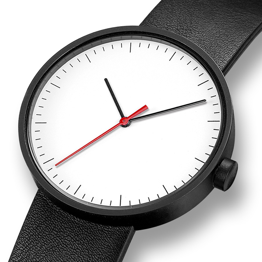 UTHAI Watch Men Simple Trendy  - Leather Watch Band Men ulasan dan harga